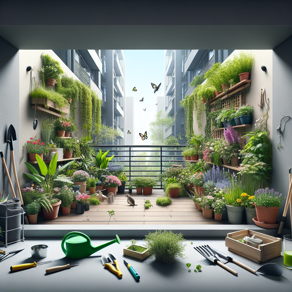 How to develop a Balcony Garden in your Apartment tools needed and plants